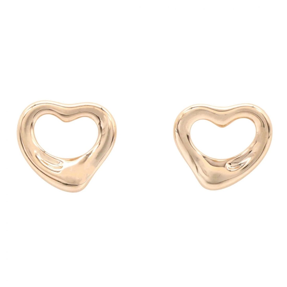 TIFFANY?CO OPEN HEART PIERCED EARRINGS: TIFFANY?CO Open Heart Pierced Earrings Brand: TIFFANY?CO Type/Style: Pierced earrings Material: K18PG?Rose Gold? Color: RG Size: Size 10mm x 11mm(0.4inch x 0.4inch) Accessories: None Acces