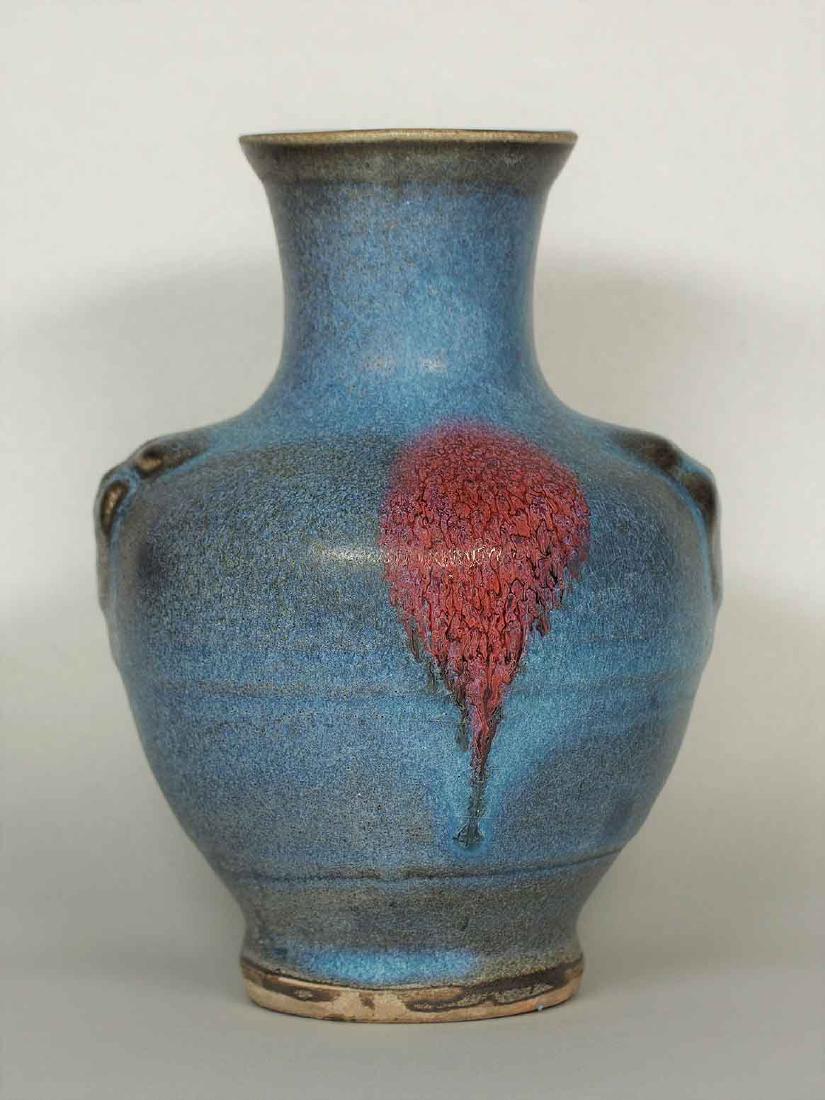 Jun Hu-Form Vase with Lion-head Handles, Jin-Song (1 of 11)
