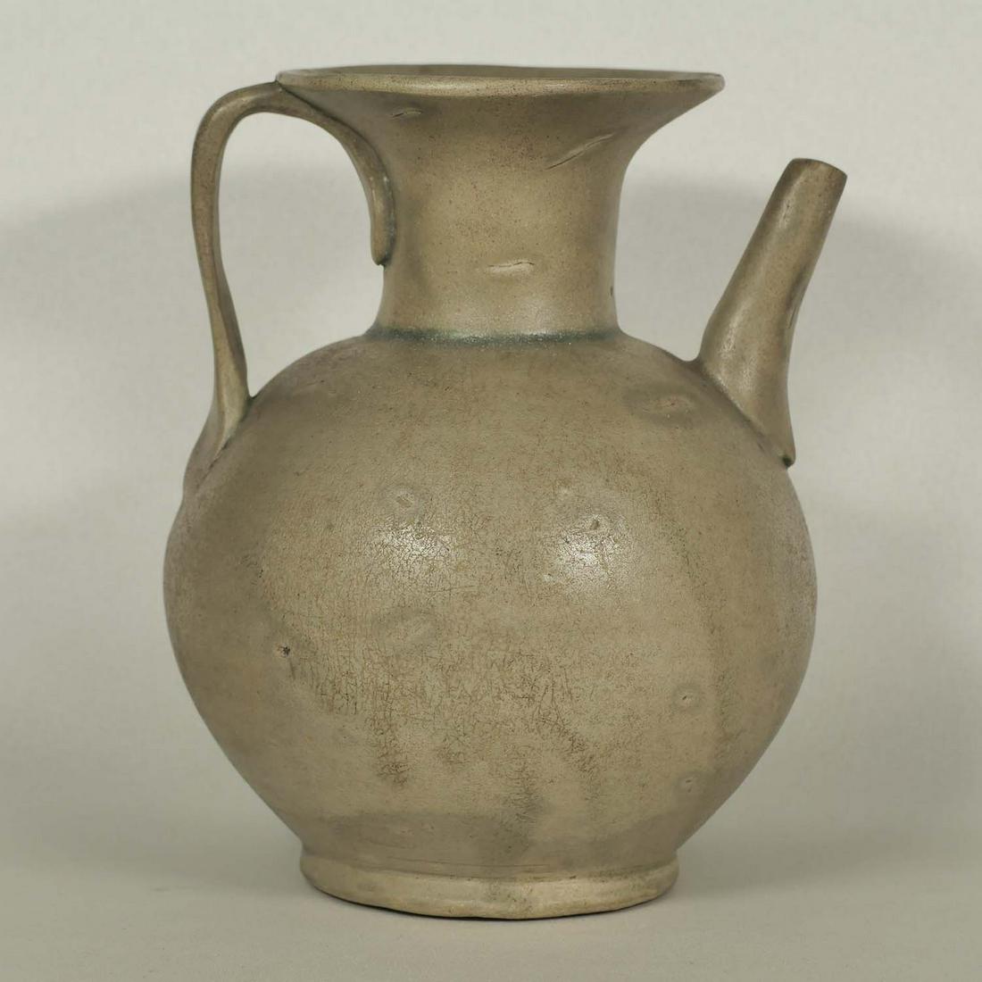 Yue Ewer, Song: Yue ewer with trumpet mouth style. Height 149mm, 5-4/5"inch