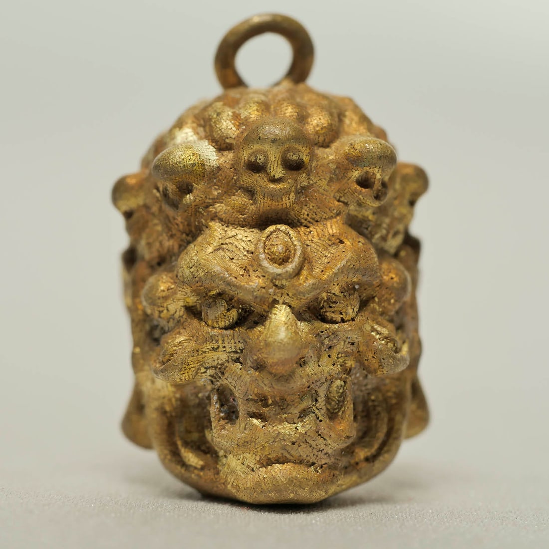 Antique Bronze Mahakala Pendant Amulet (1 of 8)