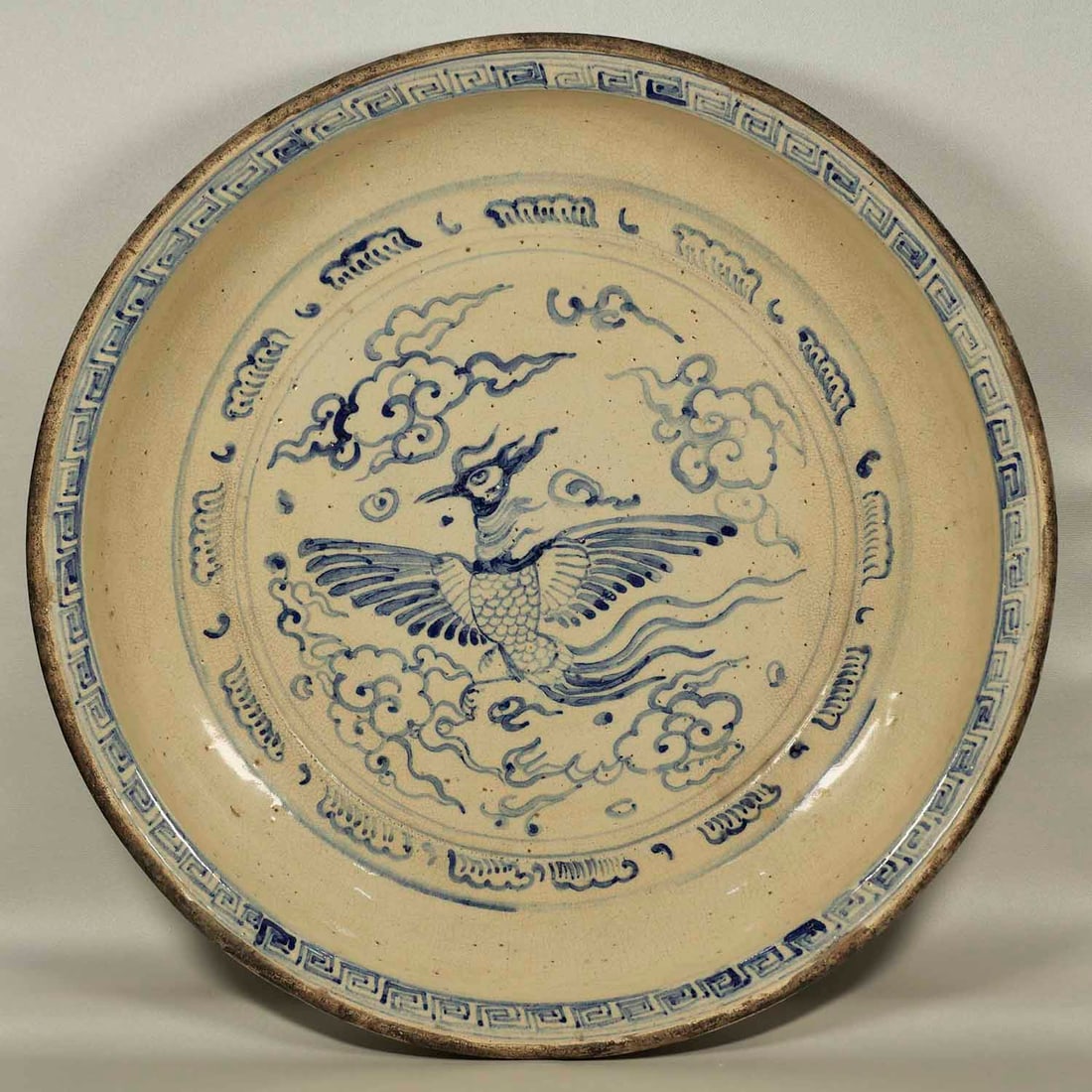 Massive Charger with Phoenix Motif, Annamese (1 of 8)