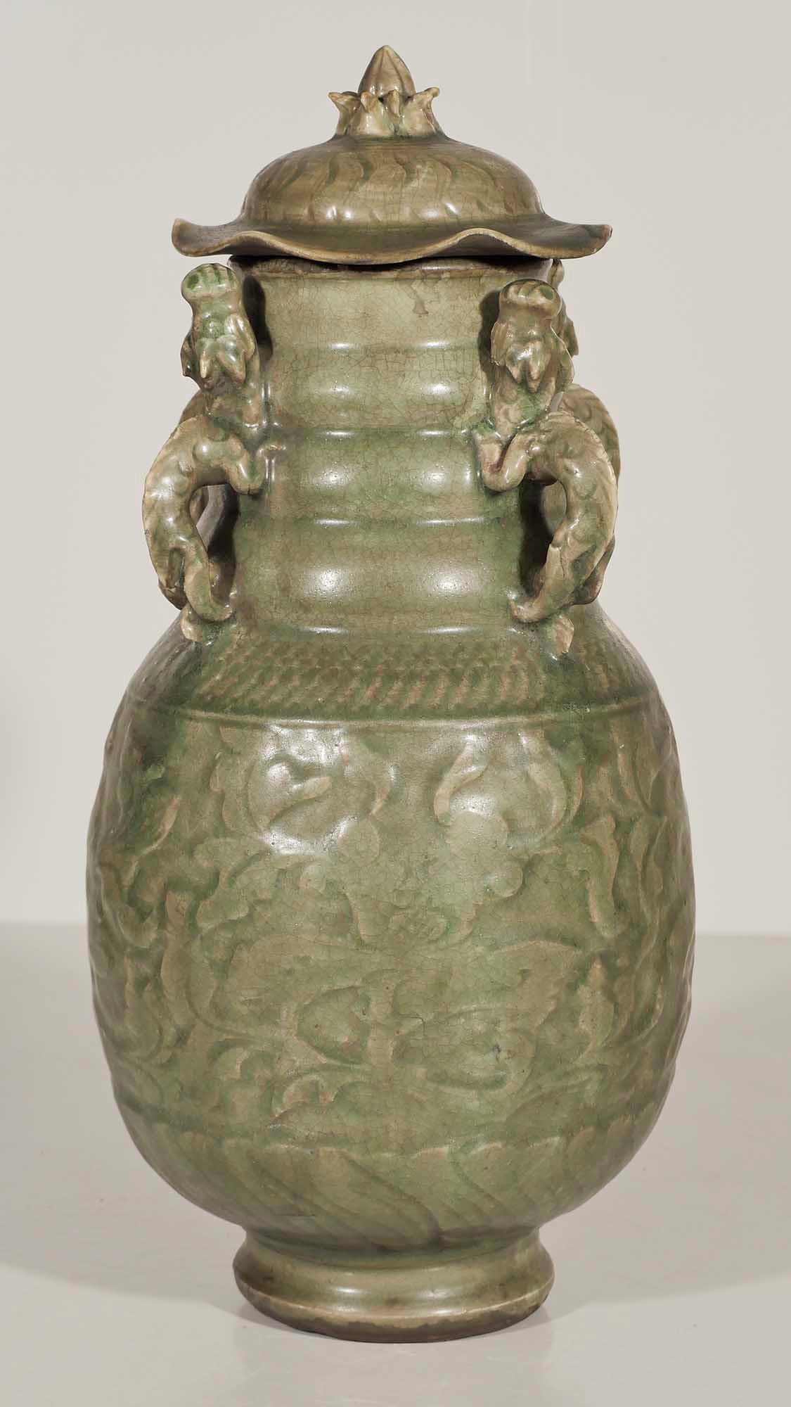 Large Longquan Urn Jar, Early Yuan (1 of 12)