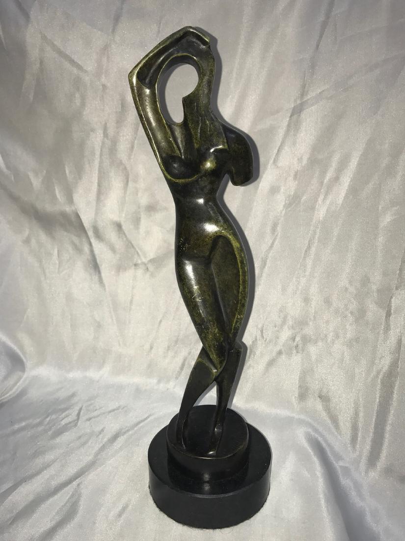 Alexander Archipenko RUSSIAN-UKRAINIAN ABSTRACT BRONZE: Alexander Archipenko, Russian/Ukranian 1887-1964 Abstract Bronze Signed after Archipenko dated 1915 Size : 13.5" H, base 1 1/4”
