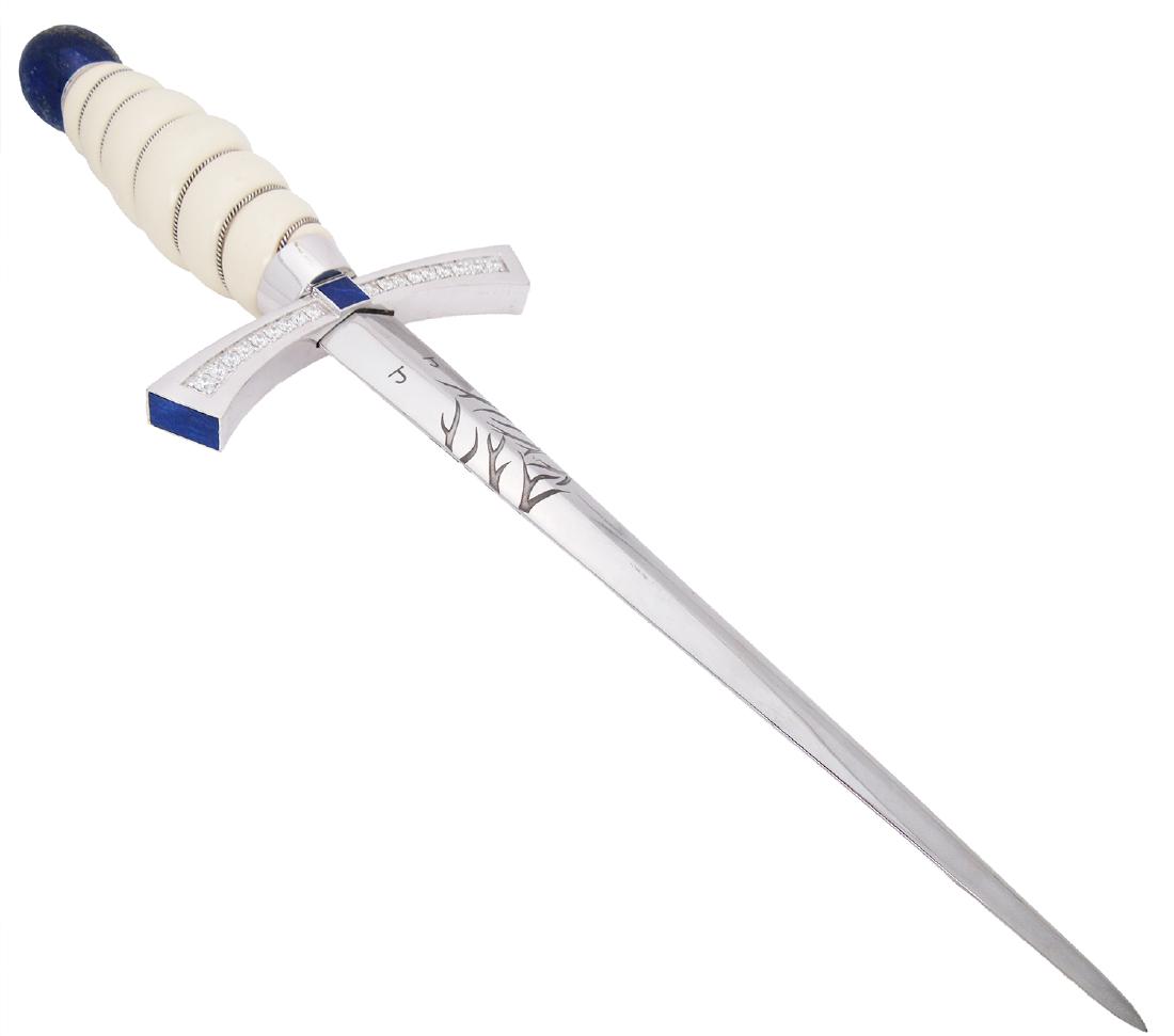 Belvedere Jagger Dagger Diamond Sapphire Sword