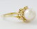 14k Yellow Gold Top Quality Akoya Pearl Ring - 4
