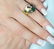 18k Yellow Gold 3TCW Diamond Emerald Ruby Sapphire Ring - 4