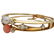 Antique 18K Gold natural Pearl, Coral Diamond Bracelet