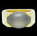 Cartier 18k Gold Large 14 x 5mm Oval Chalcedony Ring