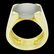 Cartier 18k Gold Large 14 x 5mm Oval Chalcedony Ring - 3