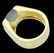 Cartier 18k Gold Large 14 x 5mm Oval Chalcedony Ring - 5