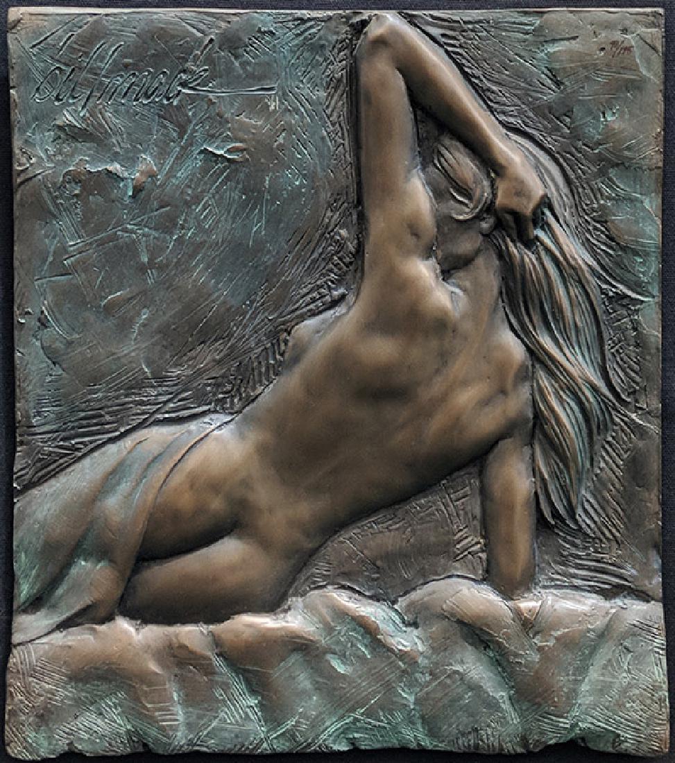 MACK, BILL UNKNOWN TITLE BRONZE Edition: 195: Artist: MACK, BILL Title: UNKNOWN TITLE Retail Price: $1,750.00Gallery Price: $1,500.00 Size: 11.5 X 10.5 INCHES Medium: BRONZEEdition: 195 Description: Incised artist signature. Hand numbered. Frame 