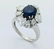 Cartier Platinum 8.5g Diamond & Sapphire Ring Size 5.25