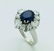Cartier Platinum 8.5g Diamond & Sapphire Ring Size 5.25 - 3