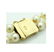 14K Yellow Gold Necklace Pearls Diamonds Ruby Emerald - 6