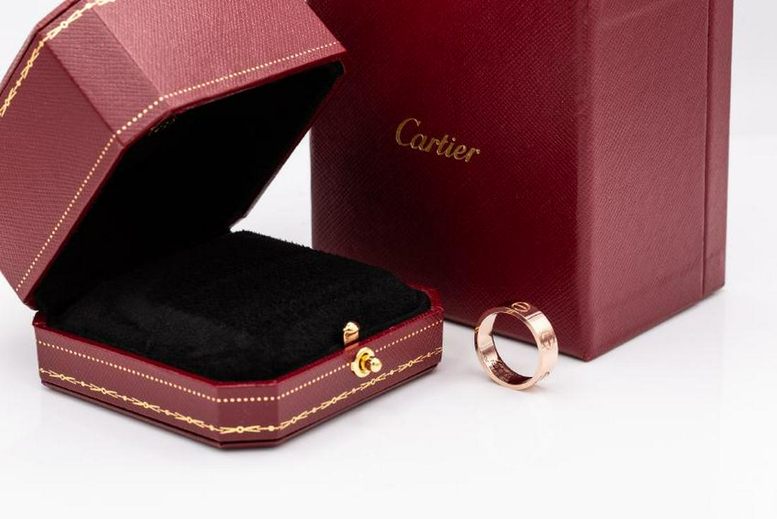 Cartier 18k Rose Gold Love Ring Size: 54: Cartier 18k Rose Gold Love Ring Size: 54 comes with original Box