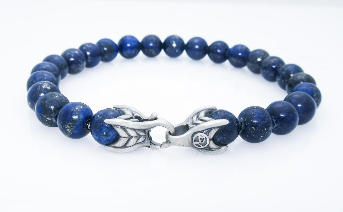 DAVID YURMAN Sterling Spiritual 8mm Beads Bracelet: DAVID YURMAN Sterling Silver Spiritual Beads Bracelet with Lapis Lazuli, 8mm Brand: David Yurman Material: 925 Sterling Silver Stone: Lapis Lazuli beads 8mm. Size: 8.5” Condition: Like New Comes wit