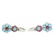 Pasquale Bruni 18k Blue Topaz & Tourmaline Drop Earring - 2