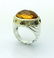 David Yurman 18k Gold Citrine Diamond Garnet Ring Sz - 11