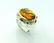 David Yurman 18k Gold Citrine Diamond Garnet Ring Sz - 2