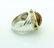 David Yurman 18k Gold Citrine Diamond Garnet Ring Sz - 4