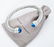 David Yurman 7mm Sterling 14k Gold Blue Topaz Cuff - 3