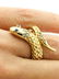 14k Gold Diamond Sapphire Snake Ring Size 8.25