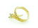 14k Gold Diamond Sapphire Snake Ring Size 8.25 - 3