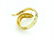 14k Gold Diamond Sapphire Snake Ring Size 8.25 - 4