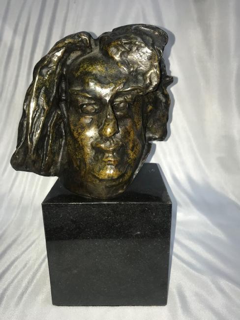 French BRONZE SCULPTURE Balzac Auguste Rodin: French BRONZE SCULPTURE BALZAC Auguste Rodin (1840-1917) Signed Size: 6 3/4Â” Base 5Â” cube Estate item comes without Paper Work