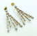 14k Gold 5.00TCW VS/G-H Diamond Earrings 1.5" L - 5