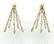 14k Gold 5.00TCW VS/G-H Diamond Earrings 1.5" L - 7