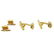 Tiffany & Co 18k Yellow Gold Cufflinks & Shirt Set - 3