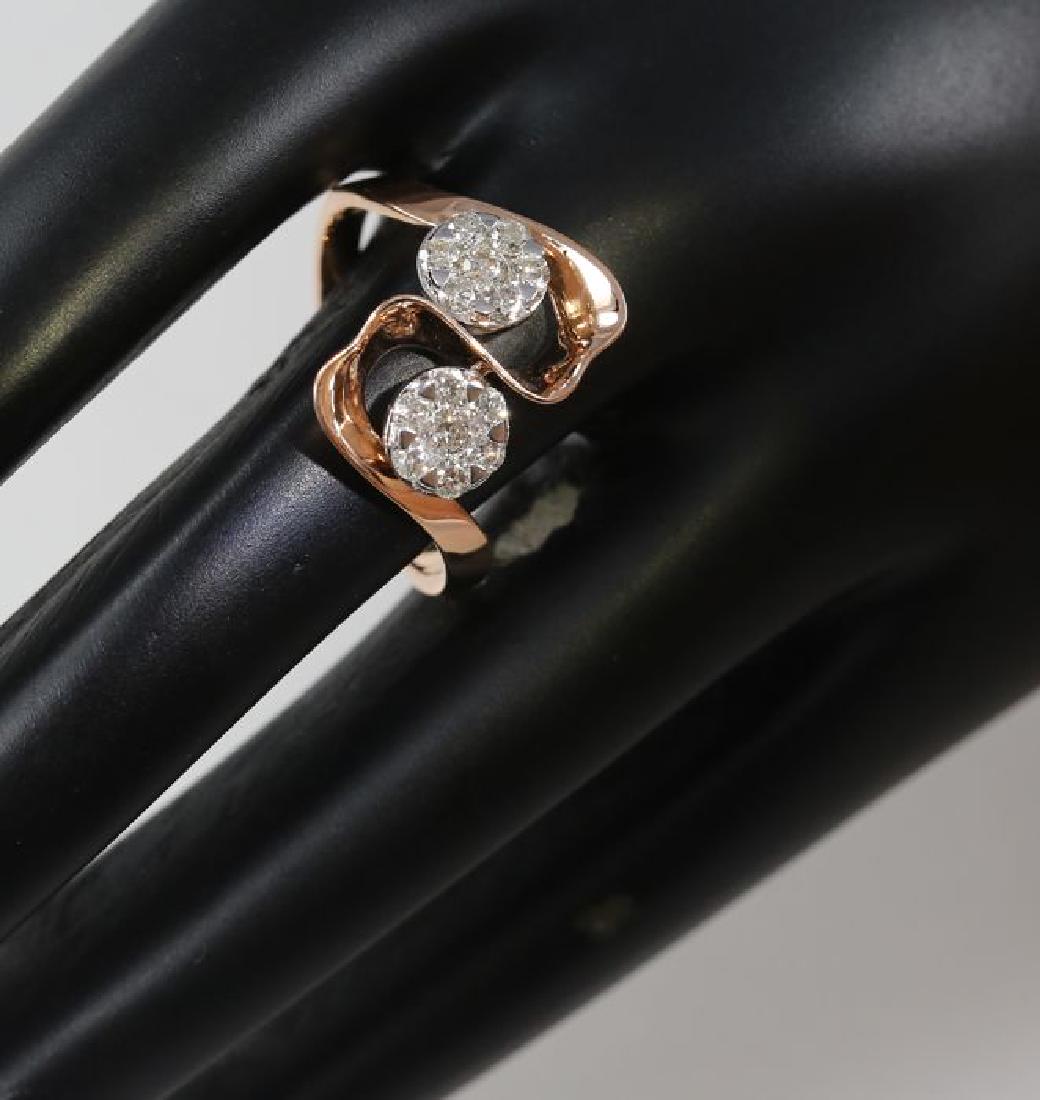 IGI Certified 18 K Rose Gold Designer Diamond Ring (1 of 10)