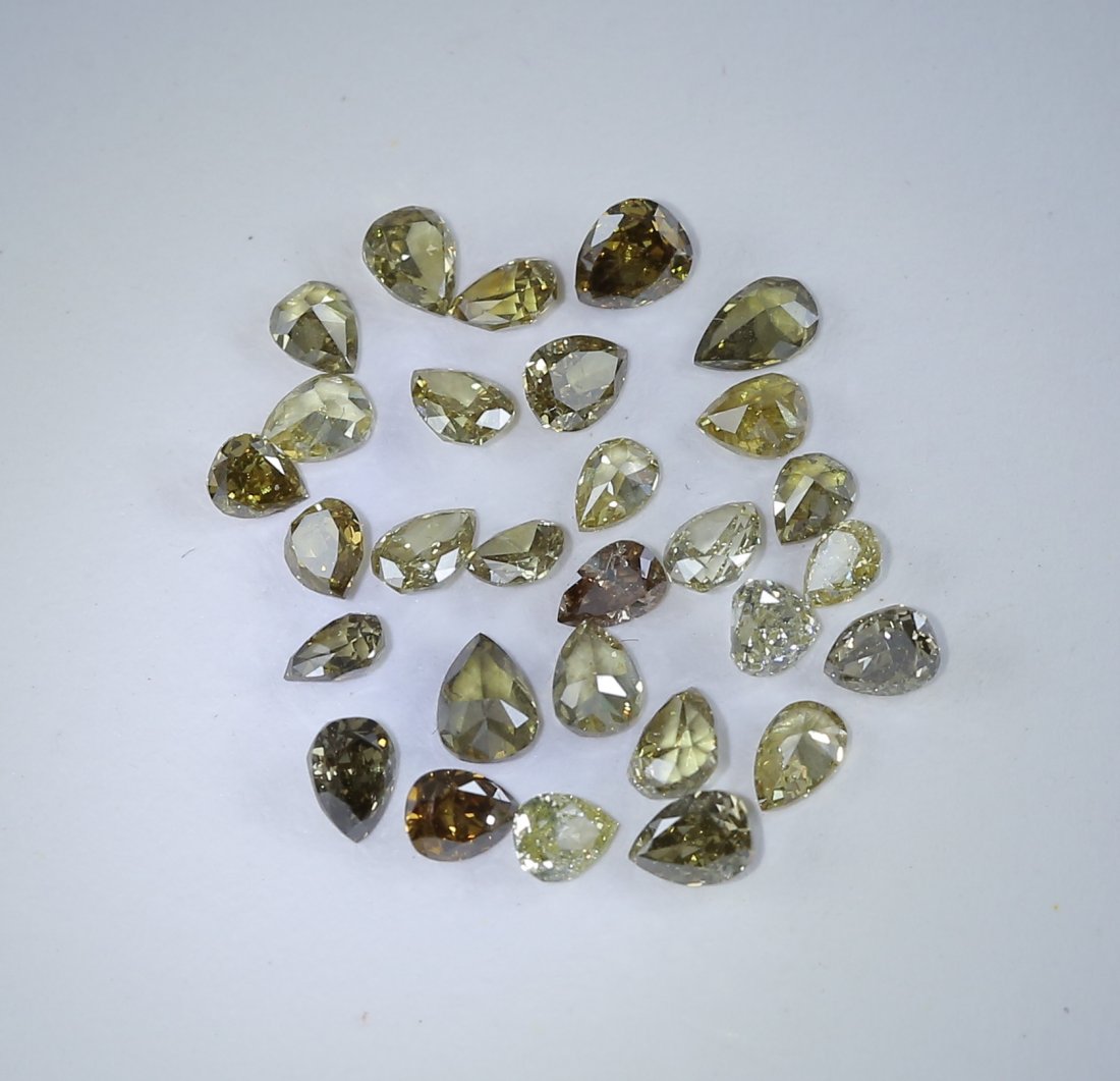 3.21 ct. Pear Brilliant Diamond Lot Untreated AUSTRALIA (1 of 3)