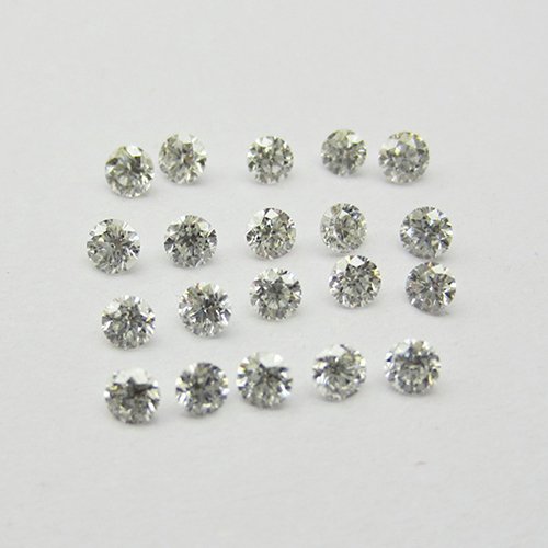 Set of 20 - 0.40 ct. Round Brilliant Diamonds UNTREATED (1 of 1)