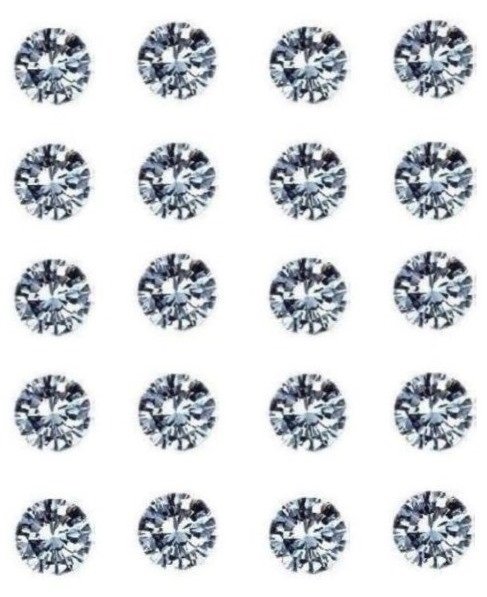 Set of 20 - 0.40 ct. Round Brilliant Diamonds UNTREATED (1 of 1)