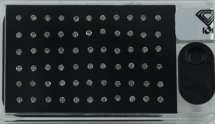 IGI Certified Sealed 1.73 ct. Diamond "D Box" UNTREATED: IGI Sealed 1.73 ct. "Diamond D-Box" - Light Brown - Brown / I1-I2 UNTREATED 100% Natural Diamond D-Box sealed by IGI Carat Weight - 1.73 ct. Shape - Round Brilliants Color - Lig