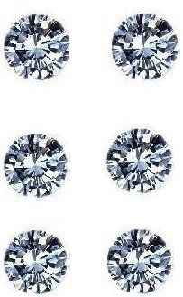 Set of 6 - 0.30 ct. Round Brilliant Diamonds UNTREATED (1 of 1)