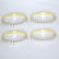 14 K / 585 Yellow Gold set of 4 Diamond Band Rings - 2