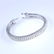 14 K White Gold 3 Line Tennis Bracelet with Diamonds - 8