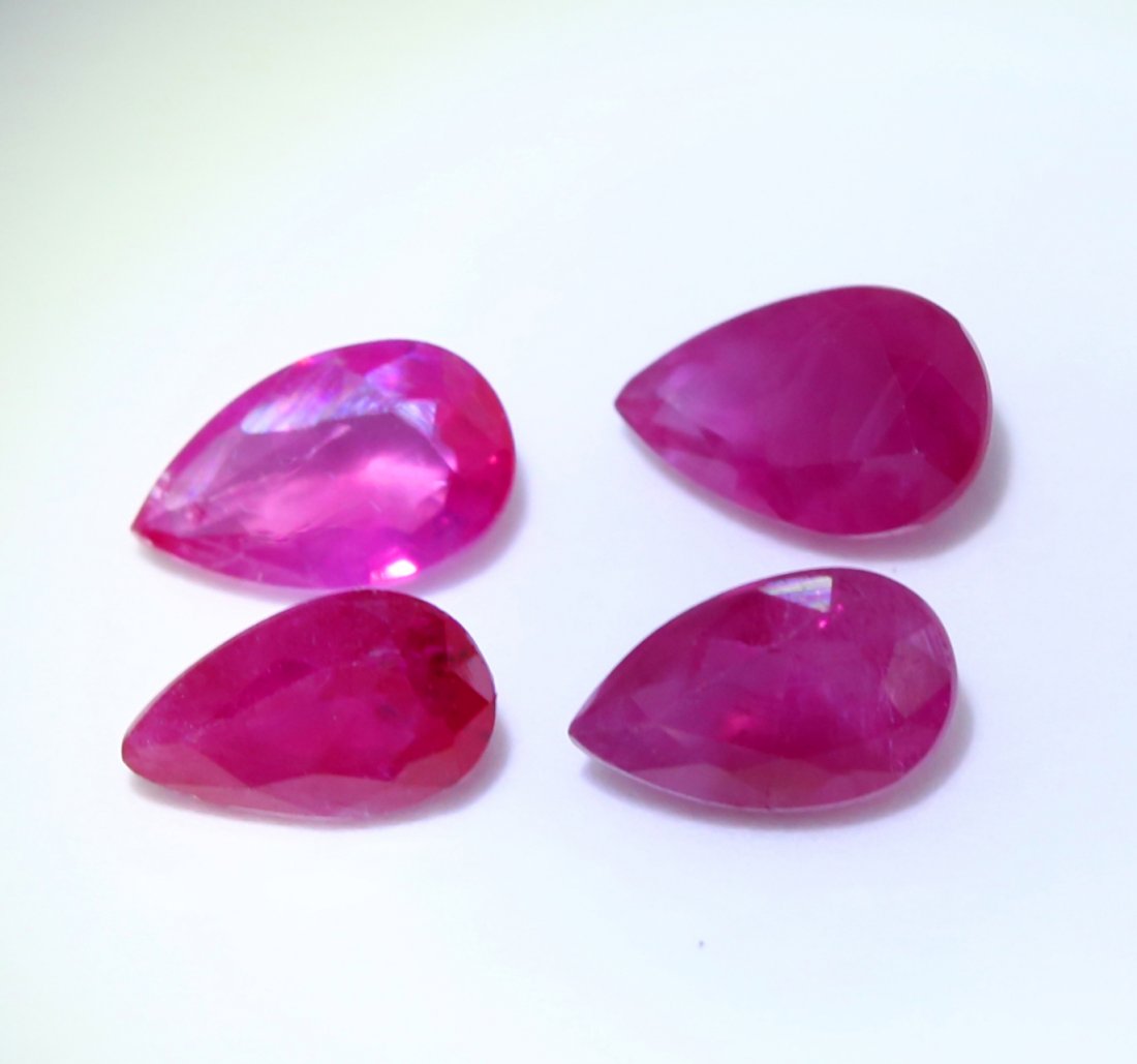 IGI Certified 1.07 ct. Set of 4 Rubies - BURMA (1 of 5)