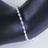 14 K / 585 White Gold " PINK " Diamond Tennis Bracelet - 3