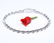 14 K / 585 White Gold " PINK " Diamond Tennis Bracelet - 4