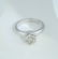 14 K White Gold IGI Certified Solitaire Diamond Ring - 3