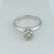 14 K White Gold IGI Certified Solitaire Diamond Ring - 7
