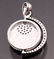 14 K White GoId " I Love you " Pendant & PINK Diamonds - 10