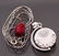 14 K White GoId " I Love you " Pendant & PINK Diamonds