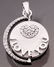 14 K White GoId " I Love you " Pendant & PINK Diamonds - 3