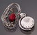 14 K White GoId " I Love you " Pendant & PINK Diamonds - 6
