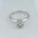 14 K White Gold IGI Certified Solitaire Diamond Ring - 7